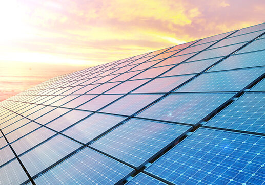 eco-on-solar-panels-sunset